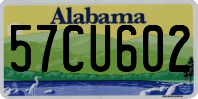 AL license plate 57CU602