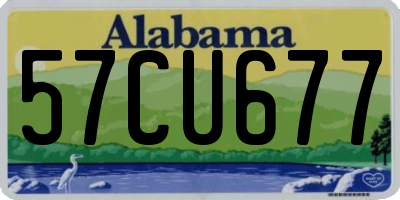 AL license plate 57CU677