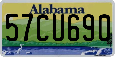 AL license plate 57CU690