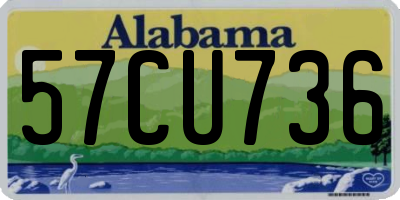 AL license plate 57CU736