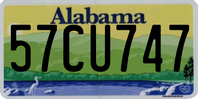 AL license plate 57CU747