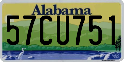 AL license plate 57CU751