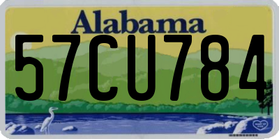 AL license plate 57CU784
