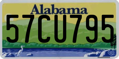 AL license plate 57CU795