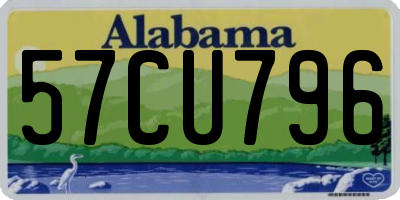 AL license plate 57CU796