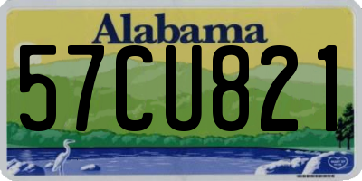 AL license plate 57CU821
