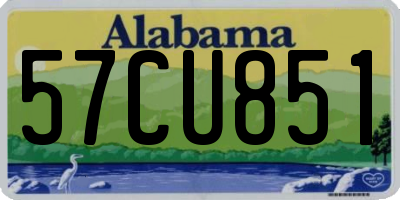 AL license plate 57CU851