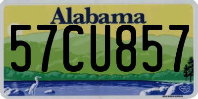 AL license plate 57CU857