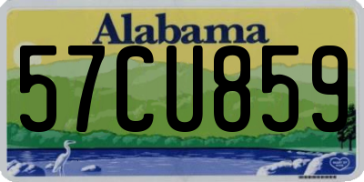 AL license plate 57CU859