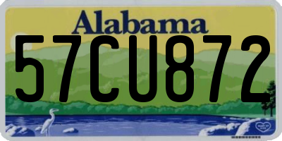 AL license plate 57CU872