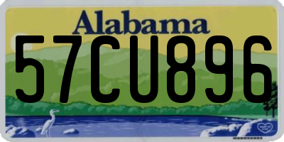 AL license plate 57CU896