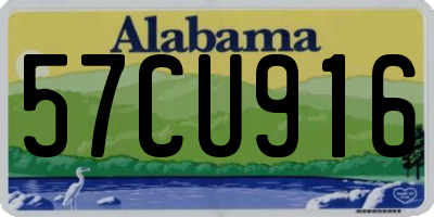 AL license plate 57CU916