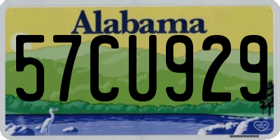 AL license plate 57CU929