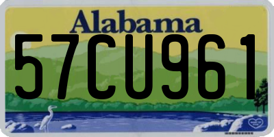 AL license plate 57CU961