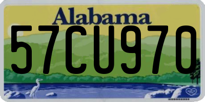 AL license plate 57CU970