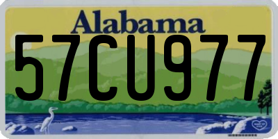 AL license plate 57CU977