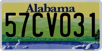 AL license plate 57CV031