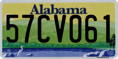 AL license plate 57CV061