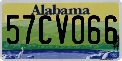 AL license plate 57CV066