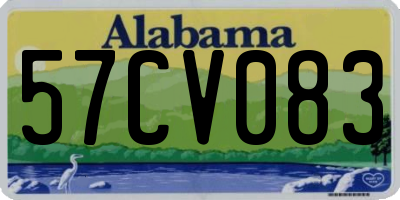 AL license plate 57CV083