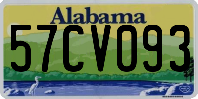 AL license plate 57CV093