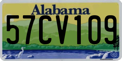 AL license plate 57CV109