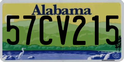 AL license plate 57CV215