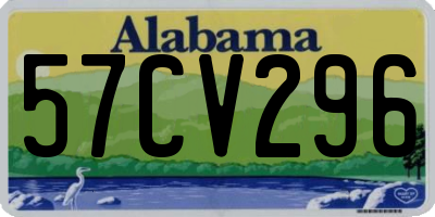 AL license plate 57CV296