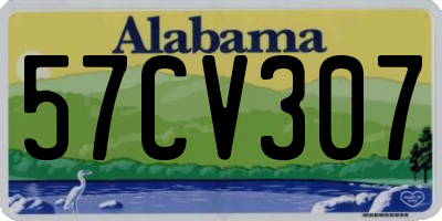 AL license plate 57CV307