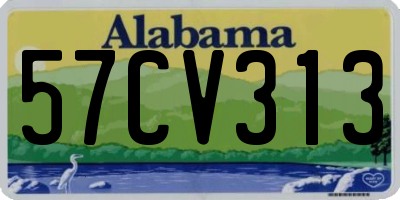 AL license plate 57CV313