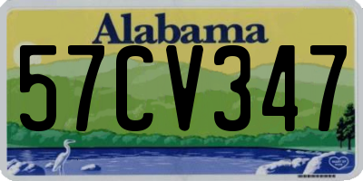 AL license plate 57CV347