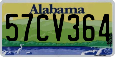 AL license plate 57CV364