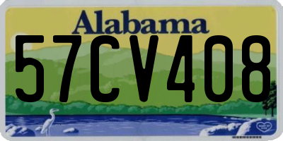 AL license plate 57CV408