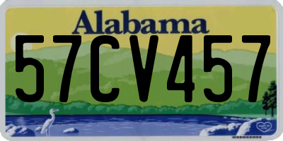 AL license plate 57CV457