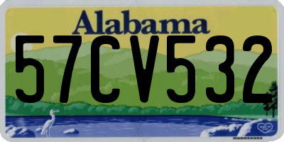 AL license plate 57CV532