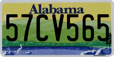 AL license plate 57CV565
