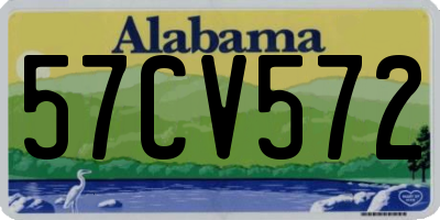 AL license plate 57CV572