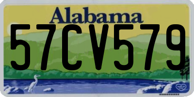 AL license plate 57CV579
