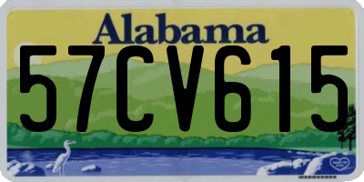 AL license plate 57CV615