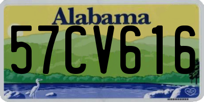 AL license plate 57CV616