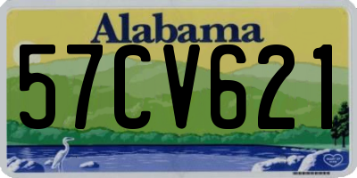 AL license plate 57CV621