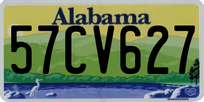AL license plate 57CV627