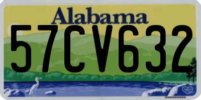 AL license plate 57CV632