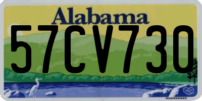 AL license plate 57CV730