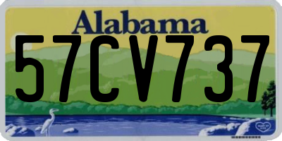 AL license plate 57CV737
