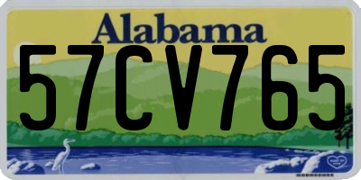 AL license plate 57CV765