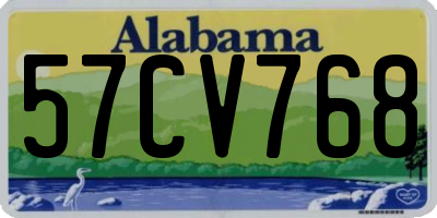 AL license plate 57CV768