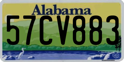AL license plate 57CV883