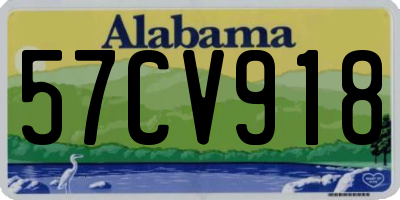 AL license plate 57CV918