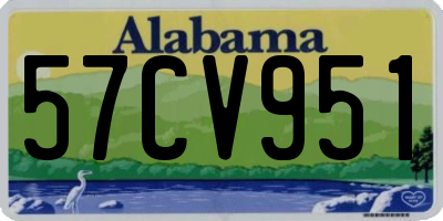 AL license plate 57CV951